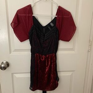 Velvet and Lace Top